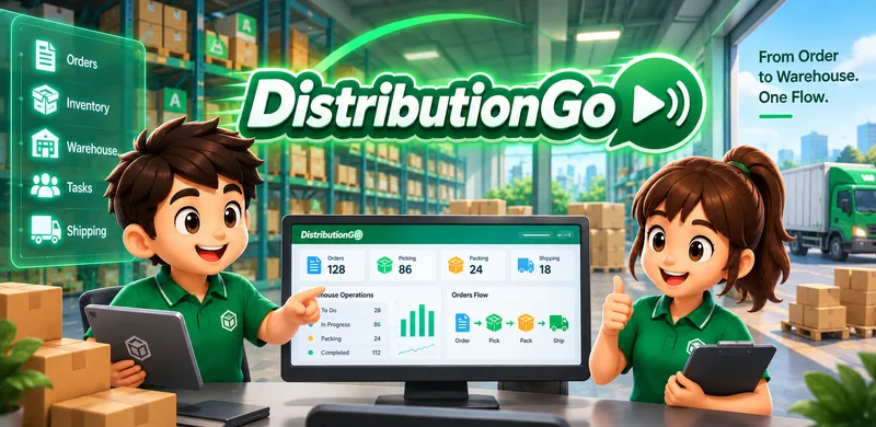 DistributionGo 창고 대시보드 일러스트